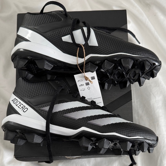 adidas Other - Adidas Adizero Black and White Cleats